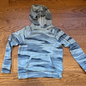 Athleta Girl green and Gray Camouflage Hoodie - M